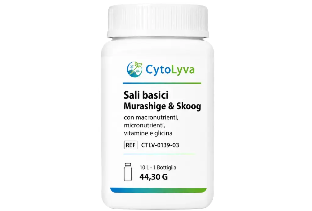 Sales Básicas Murashige & Skoog Con Macronutrientes, Micronutrientes, Vitaminas Y Glicina.