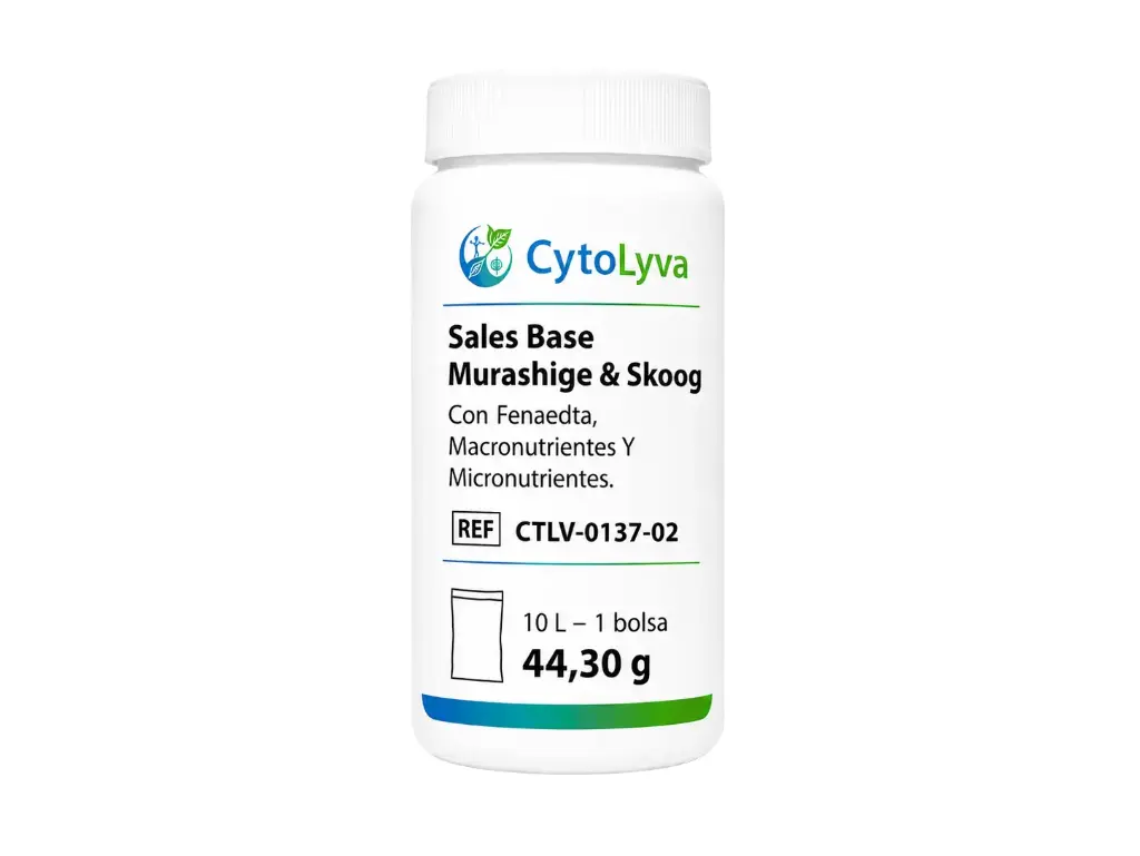 Sales Base Murashige & Skoog Con Fenaedta, Macronutrientes Y Micronutrientes.