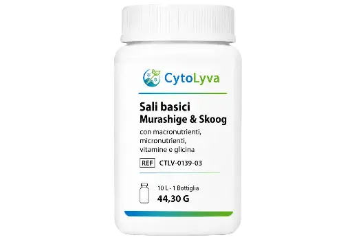 [CTLV-0139-03] Sales Básicas Murashige & Skoog Con Macronutrientes, Micronutrientes, Vitaminas Y Glicina.