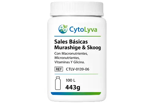 [CTLV-0139-06] Sales Básicas Murashige & Skoog Con Macronutrientes, Micronutrientes, Vitaminas Y Glicina.