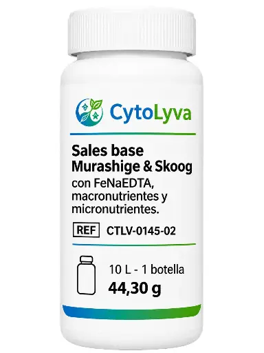 [CTLV-0145-02] Sales Base Murashige & Skoog Con Fenaedta, Macronutrientes Y Micronutrientes.